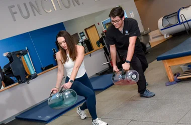 Functional rehabilitation therapy at an Albuquerque chiropractic clinic.