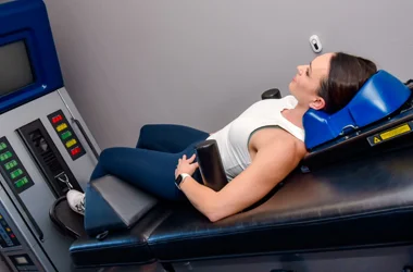 Spinal decompression therapy at a chiropractic clinic in Rio Rancho, NM.