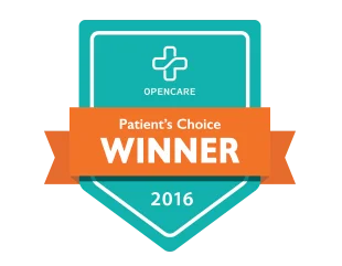 Patients' Choice 2016 award badge.