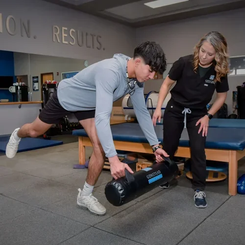 Physical rehabilitation at an Albuquerque chiropractic clinic.